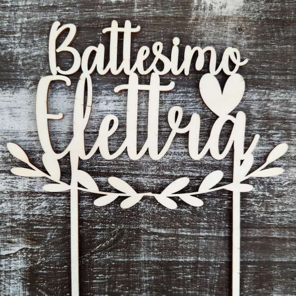 cake topper primo compleanno